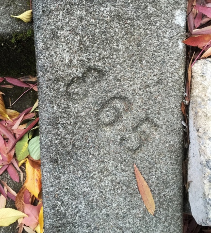 A remnant of Portland's early addressing system